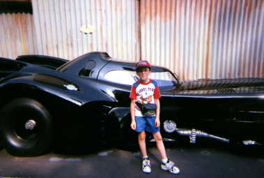 This is me by the bat-mobile